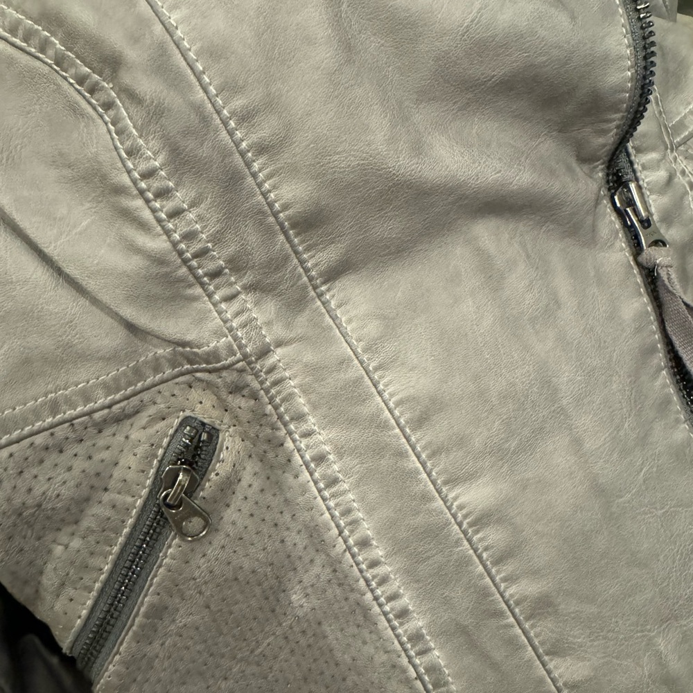 Jacket, Houndstooth Print, Checkered Pattern, Gray - image 5